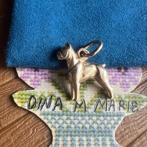 James Avery Rare Retired 3D Boxer Dog 14kt Yellow Gold Charm!